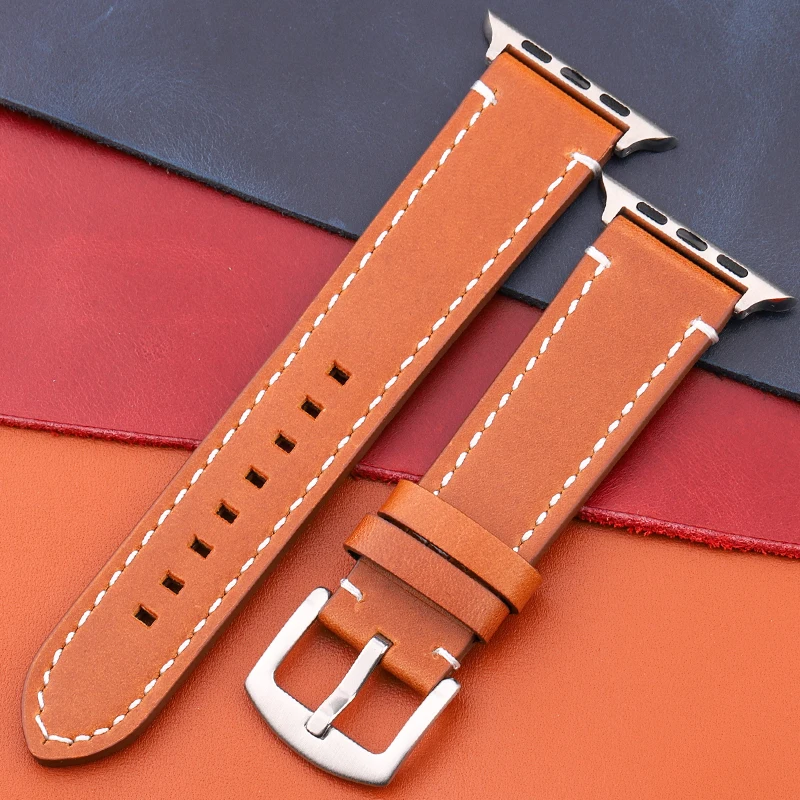 Elegant Genuine Leather Watch Strap - Premium Watchband