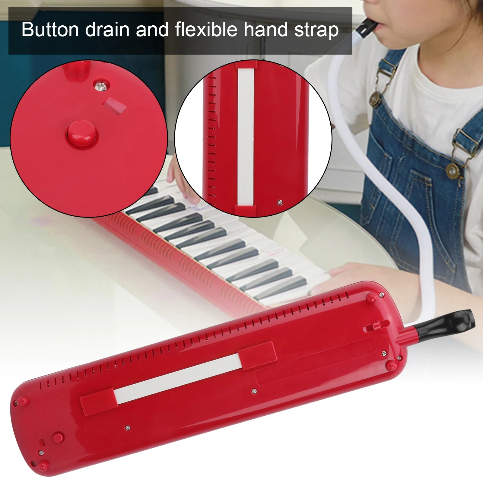 【HOT】IRIN Melodica 32 Key Wind Musical Instrument Suitable for Beginner Practice Bag Musical Instrument