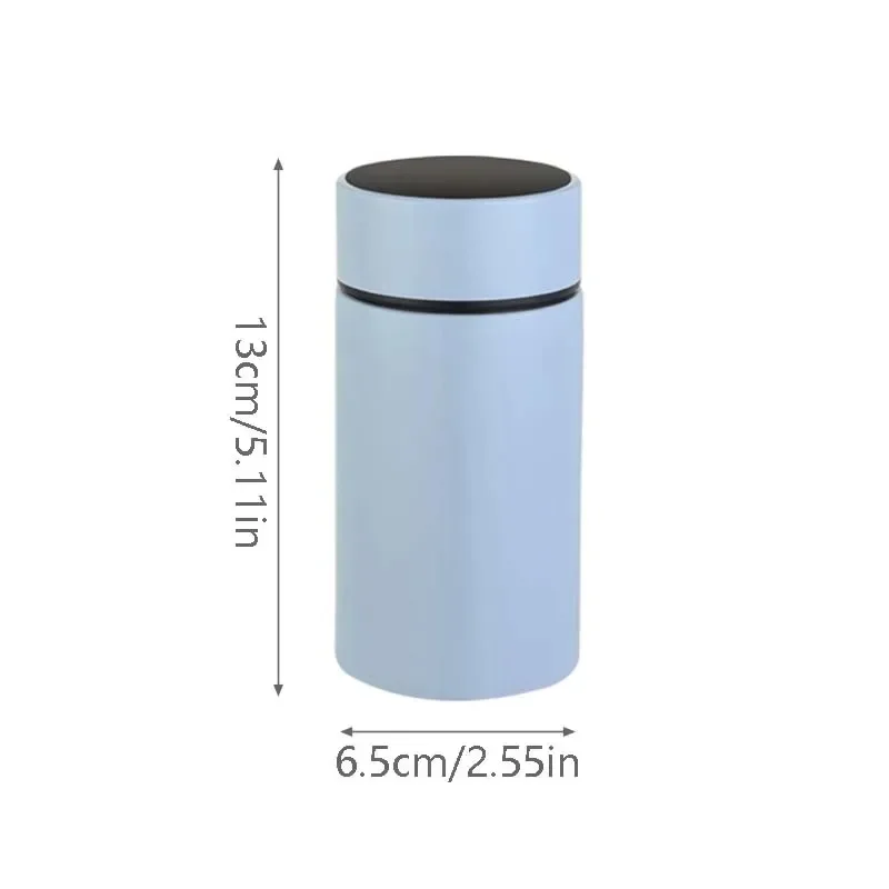 Temperature Display Thermos Cup Thermos Stainless Steel 200ml Gift Mini Pocket Cup Drinkware Kitchen Dining Bar Home Smeg Bottle