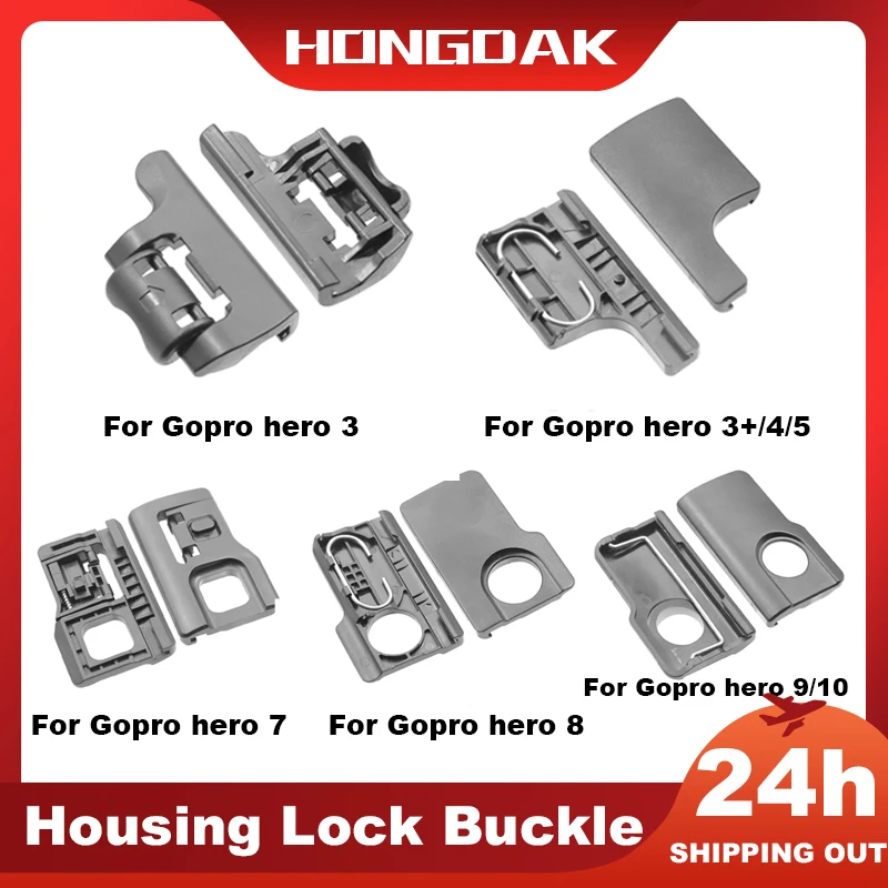 

Black Housing Frame Backdoor Clip Lock Buckle Replacement Backdoor Frame For GoPro Hero 3 3+ 4 5 6 7 8 9 10 Camera Accessories