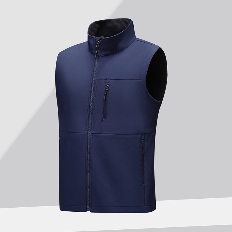 Veste polaire technique sans manches pour pêche hivernale - Vêtement chaud imperméable coupe-vent homme