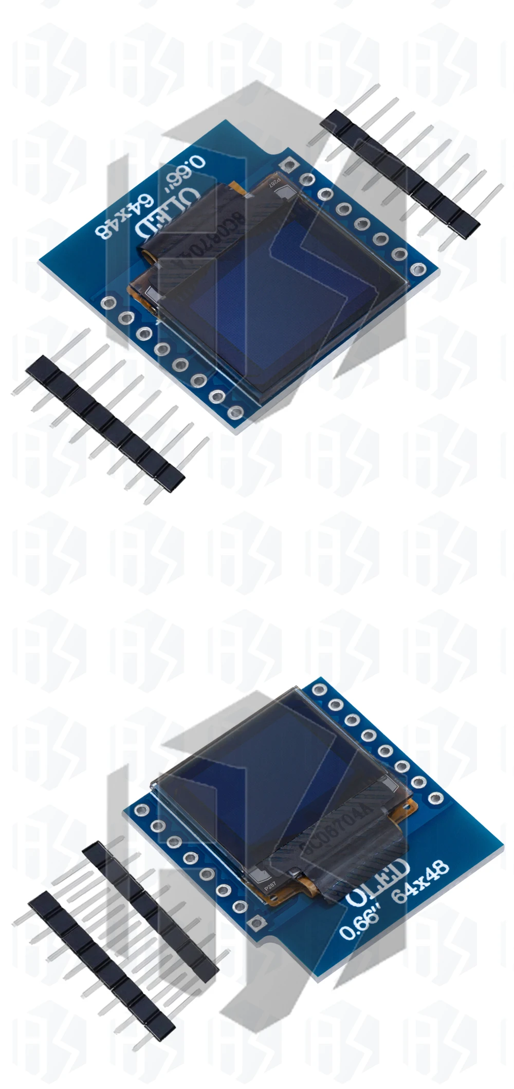1 ~ 10PCS 0,66 zoll OLED Display Modul für WEMOS D1 MINI ESP32 Modul für Arduino AVR STM32 64x48 0,66 "LCD Bildschirm IIC I2C OLED – Detail 3