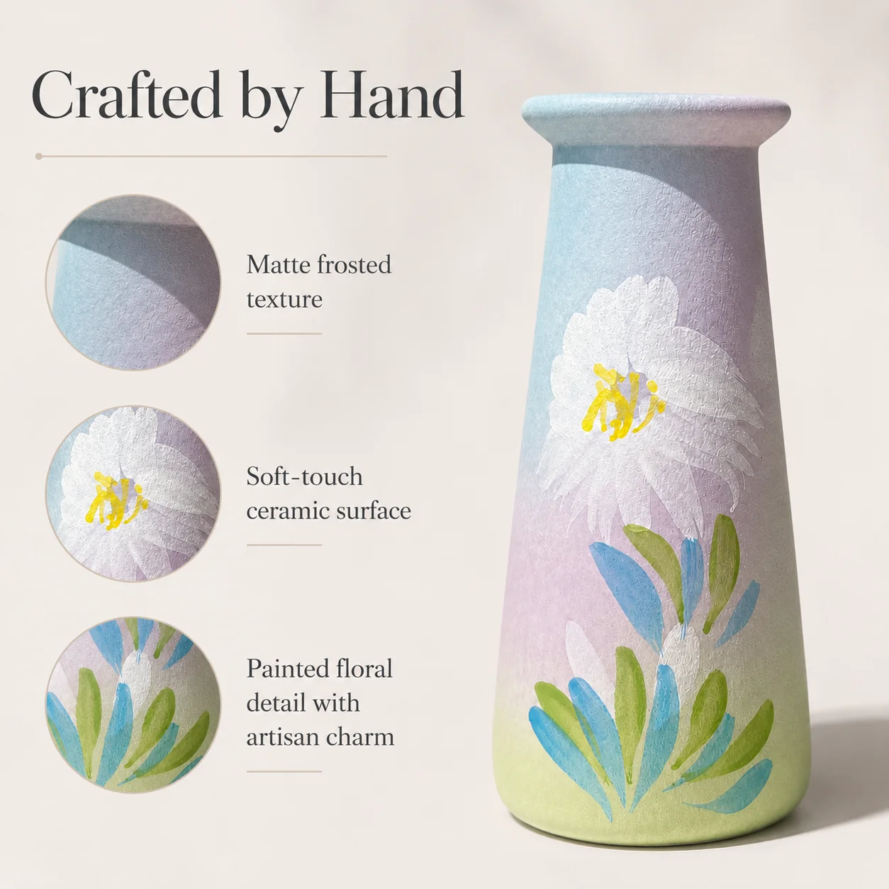 Hand Painted Ceramic Vase 1