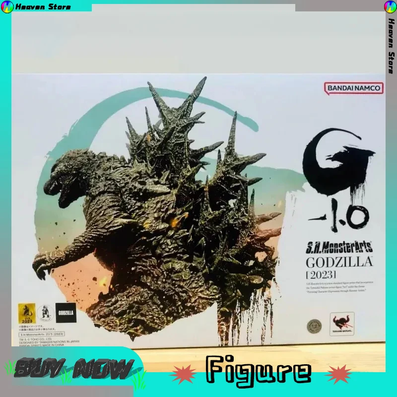 

Женская оригинальная Bandai S.h.mo nsterzilla Arts Shm godm-1,0 Godzilla 2023 16 см, аниме-фигурка, коллекционная игрушка, украшение комнаты