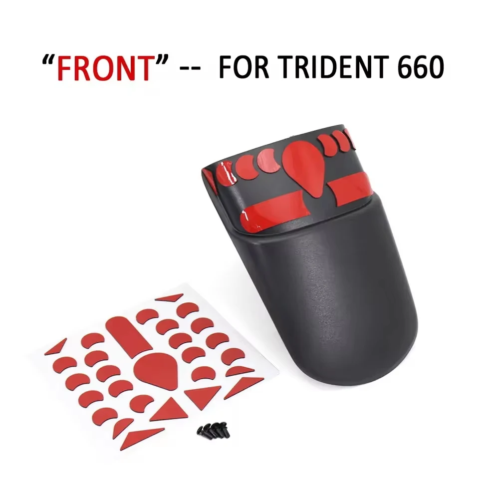Trident 660 Motorcycle Front Fender Mudguard Extender Extension Black For TRIDENT 660 Trident660 trident660 2021 2022 2023 2024