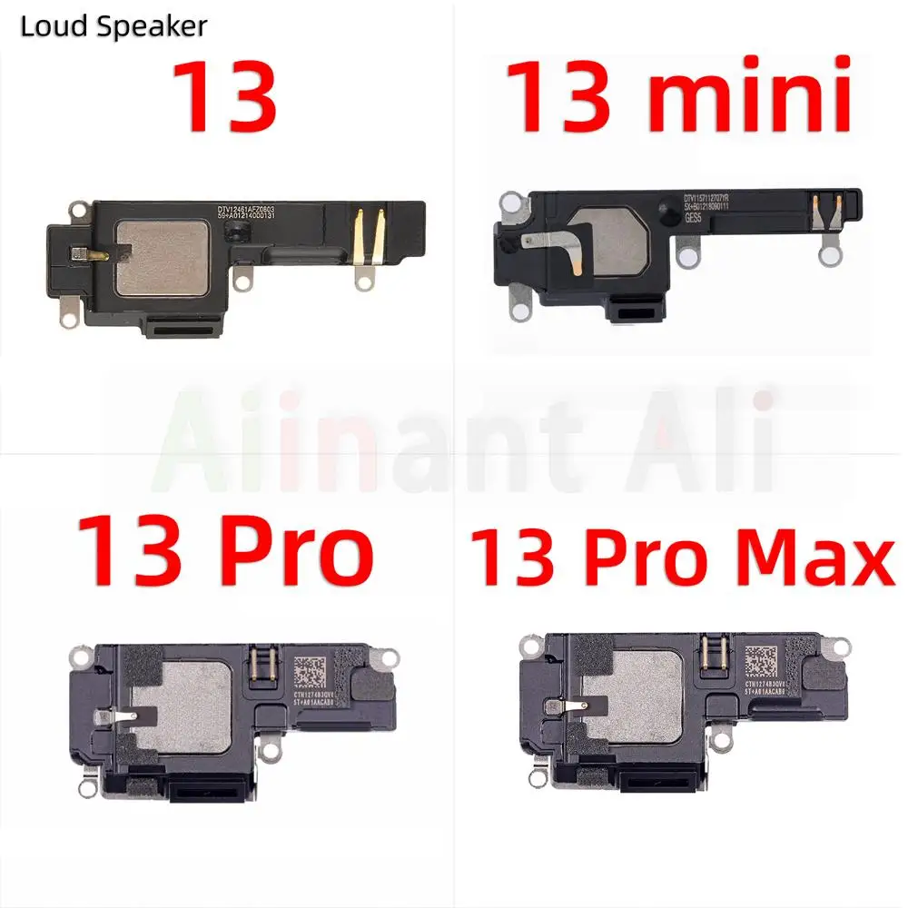 AiinAnt Buttom LoudSpeaker For iPhone 13 Pro Max mini Sensor Proximity Loud Top Ear Earpiece Speaker Flex Cable Spare Parts