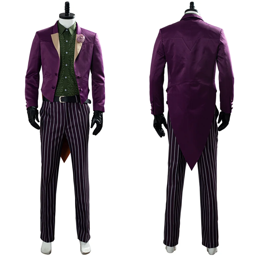 

Anime Game Mortal Kombat 11 Joker Cosplay Costume Jacket Pants Fantasia Men Male Halloween Carnival Roleplay Disguise Clothes