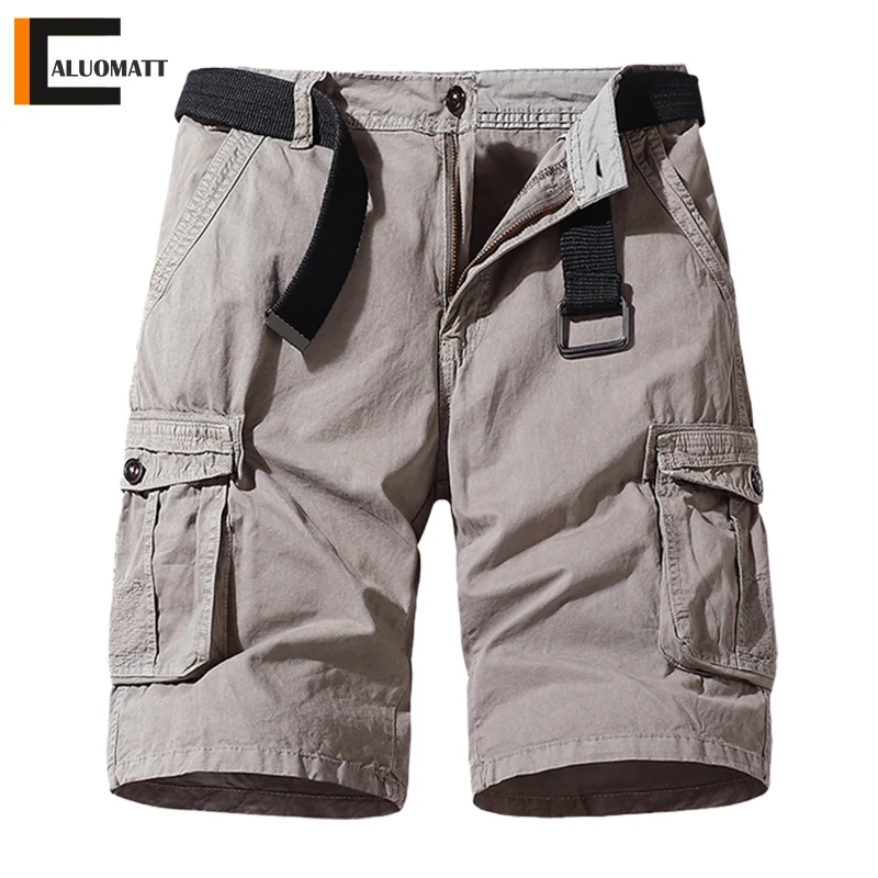 Cotton Men's Cargo Shorts Multi Pocket 