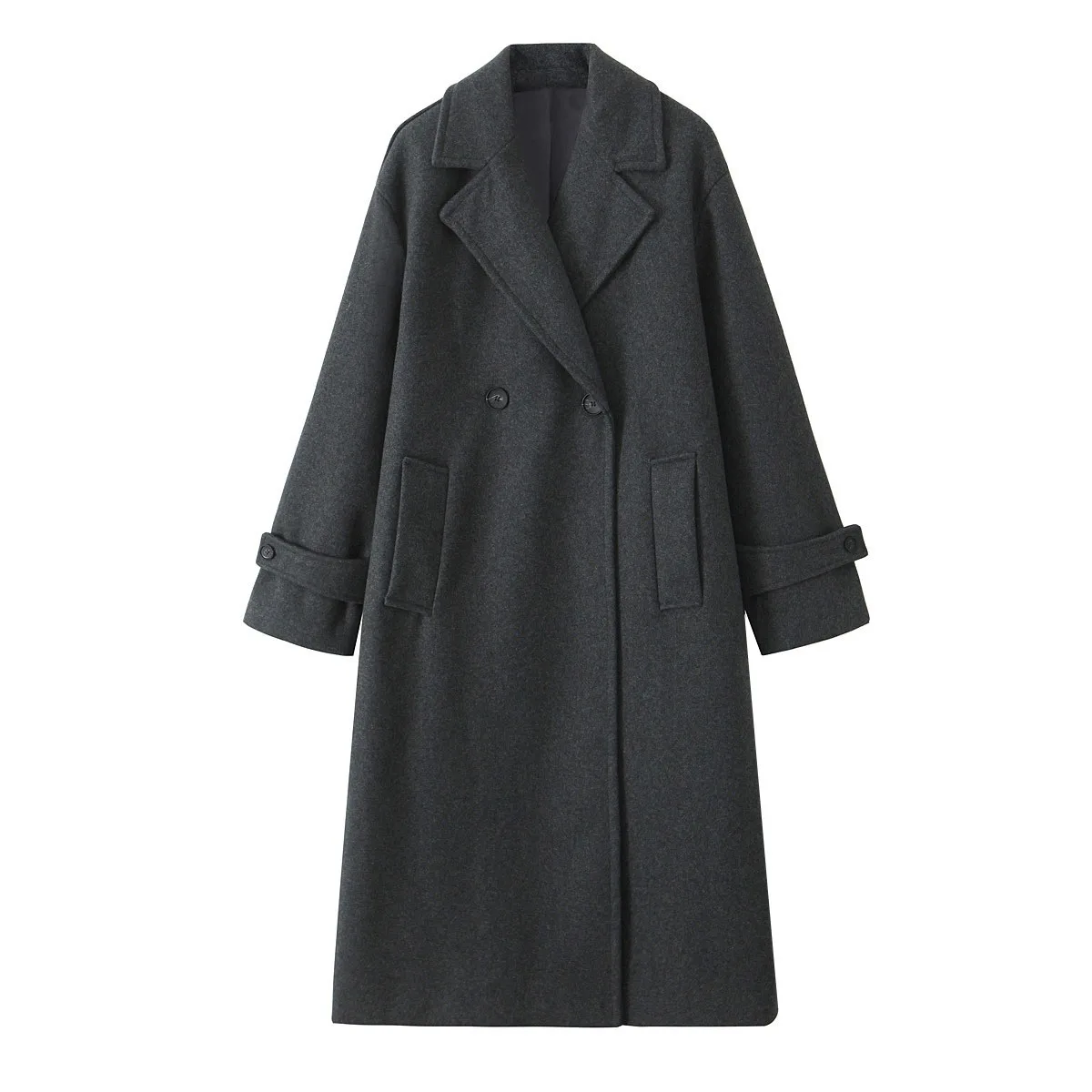 2024 Autumn New Women's Clothing Style Fashionable Tri color Luxury Loose Collar Long Sleeve Coat 3