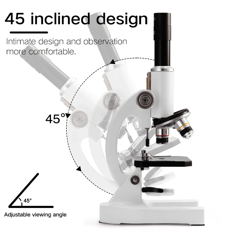 Digital Microscope 64X-2400X Monocular Optical Elementary School