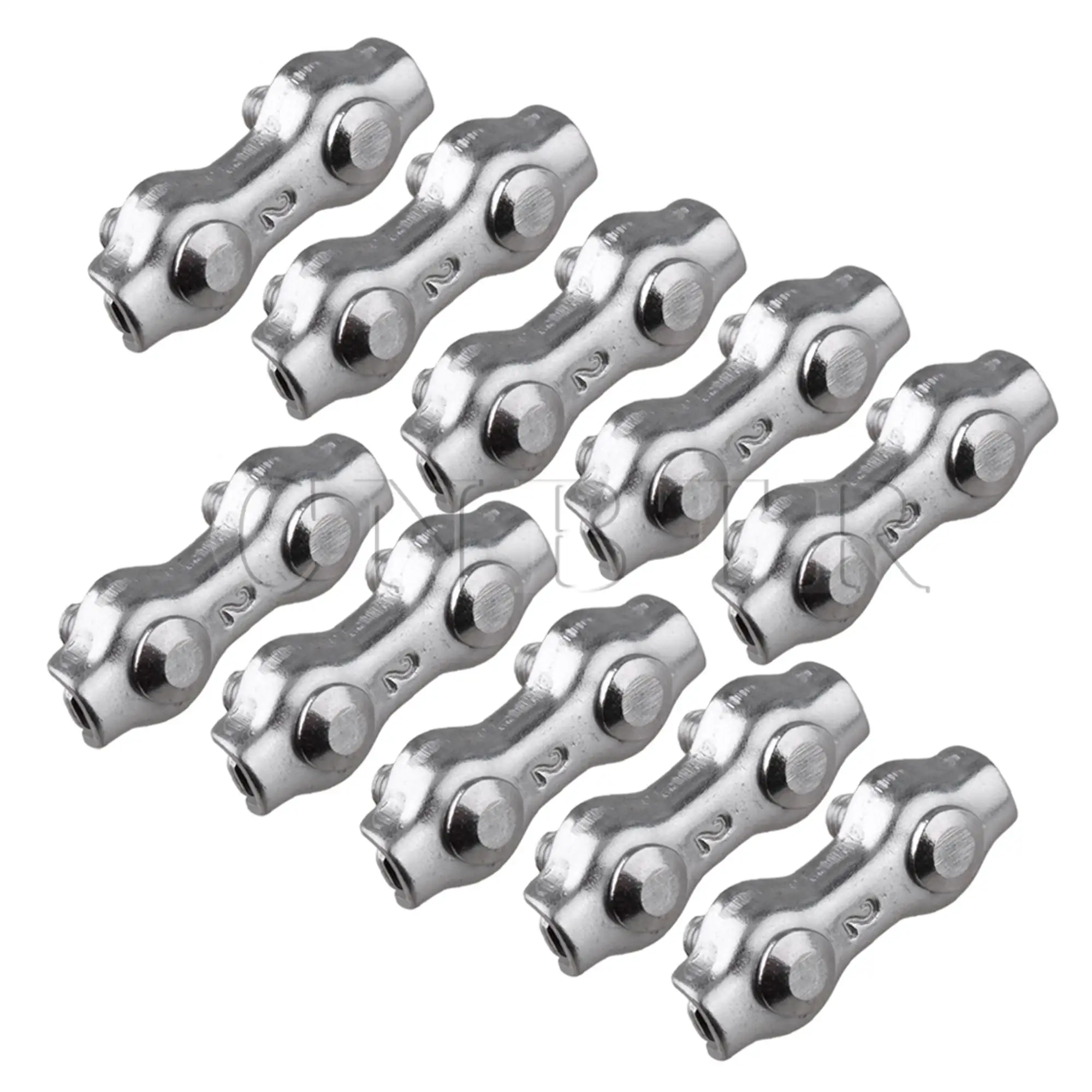 

CNBTR 10 шт. 304 стальной трос с двойными зажимами