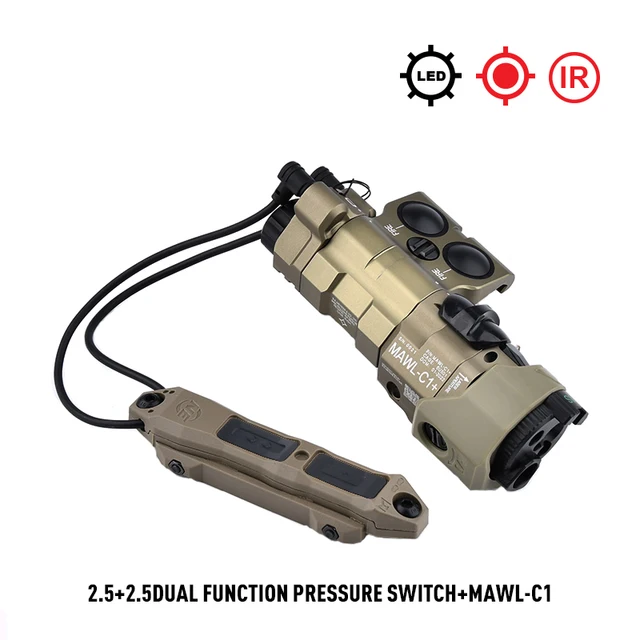 Wadsn New Real CNC Metal MAWL-C1+Tactical Laser IR Illumination