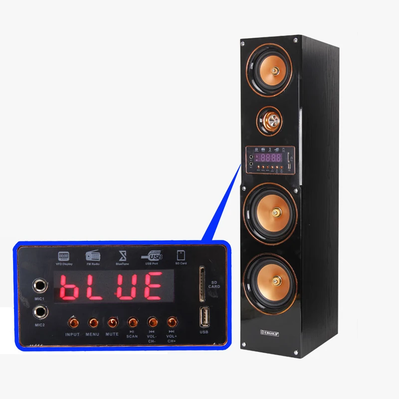 6.5 Inch High-power Floor-standing Three-way Speaker 200W with Dual Bass Home Theater Hifi Fever KTV Speaker High Fidelity Audio