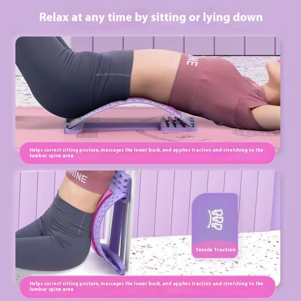 Back Stretcher Lower Upper Lumbar Spine Support Pillow Neck Orthopedic Traction Frame Sporting Fitness Tool Shoulder Ergonomic