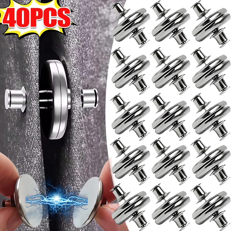 Curtain Buckle Magnetic Nail Free Detachable Window Decor Curtains Prevent Light Close Button tablecloths Magnet Clips