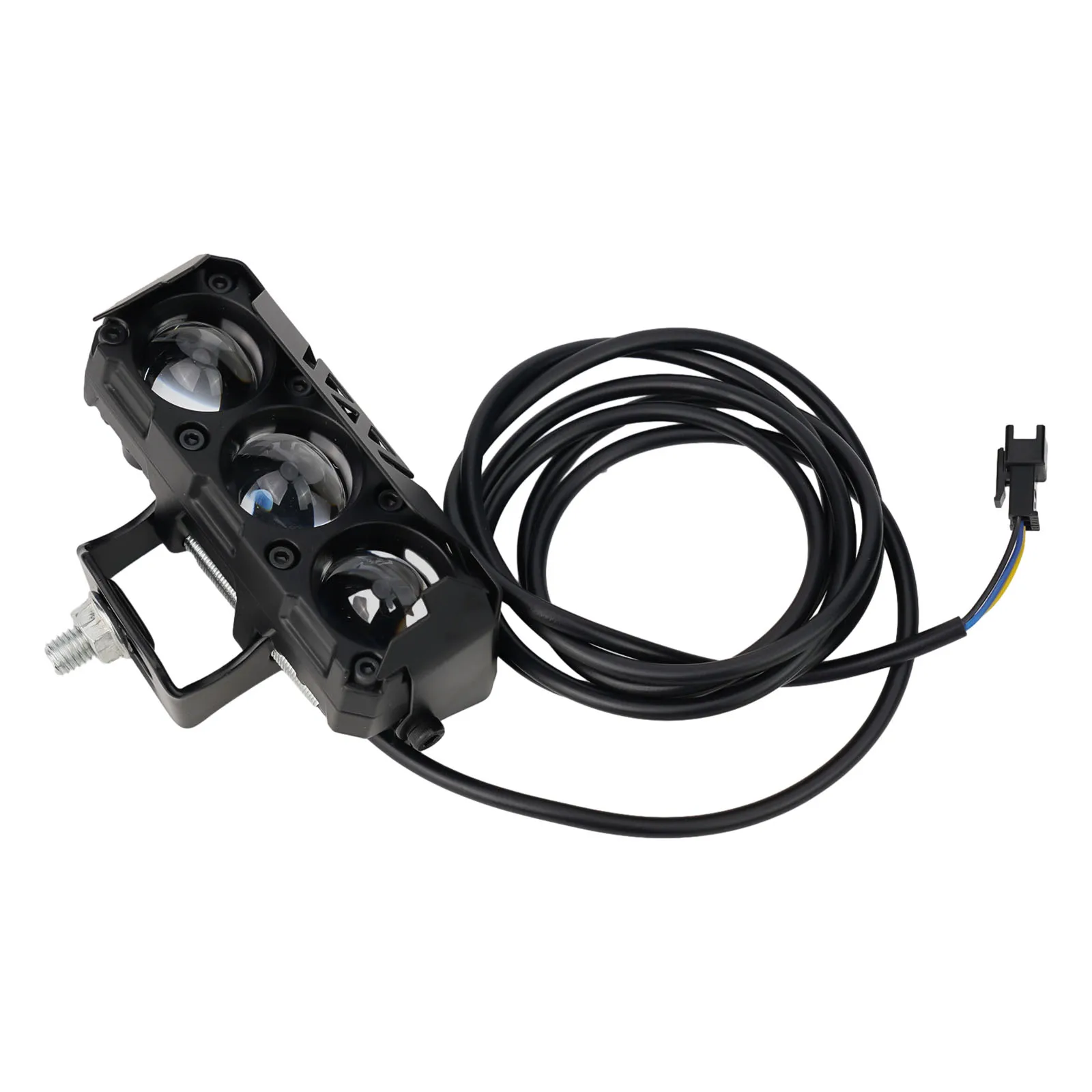 

External LED spotlight for motorcycle High brightness lens Thickened aluminum shell Easy installation Waterproof Dustproof