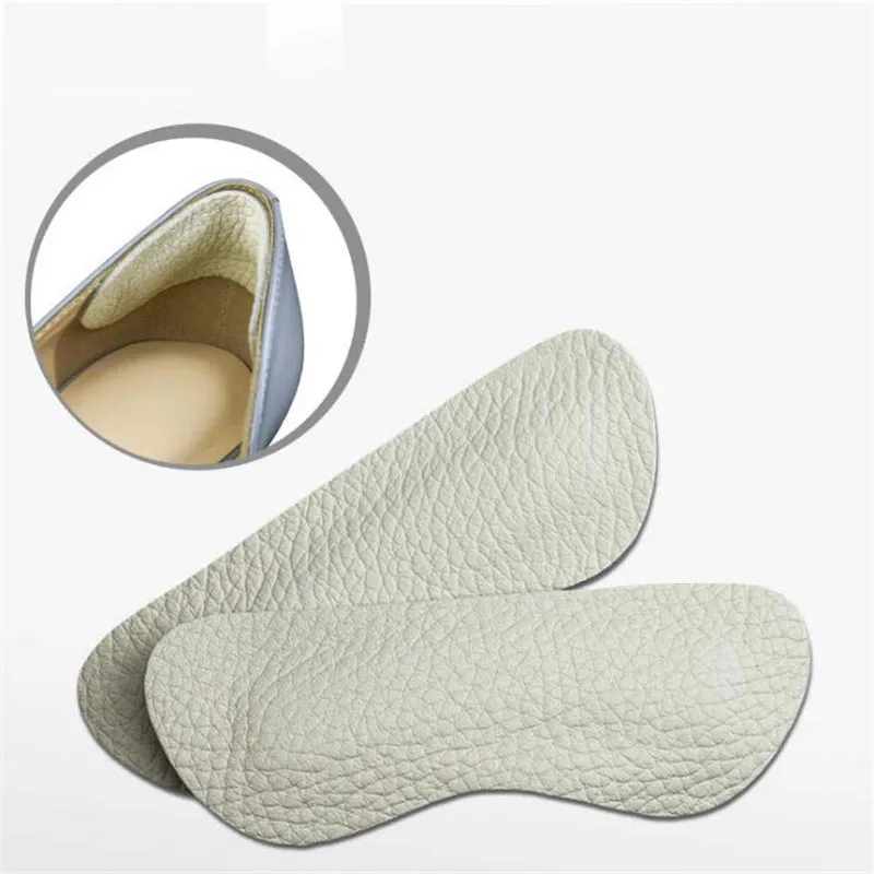 Genuine Leather Heel Patches Protector Sticker Insoles For Feet Care