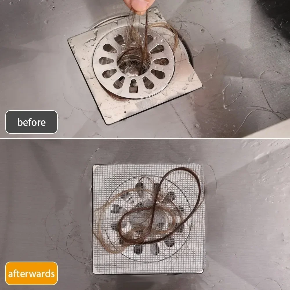 Disposable Hair Drain Catcher Mesh Anti-blocking Filter Floor Drains Sticker Shower Cover Kitchen Bathroom Sink Strainer Stopper sink filter,floor drain sticker,shower drain catcher,hair drain catcher,hair drain filter,floor drain hair catcher,drain hair catcher,floor drain hair filter