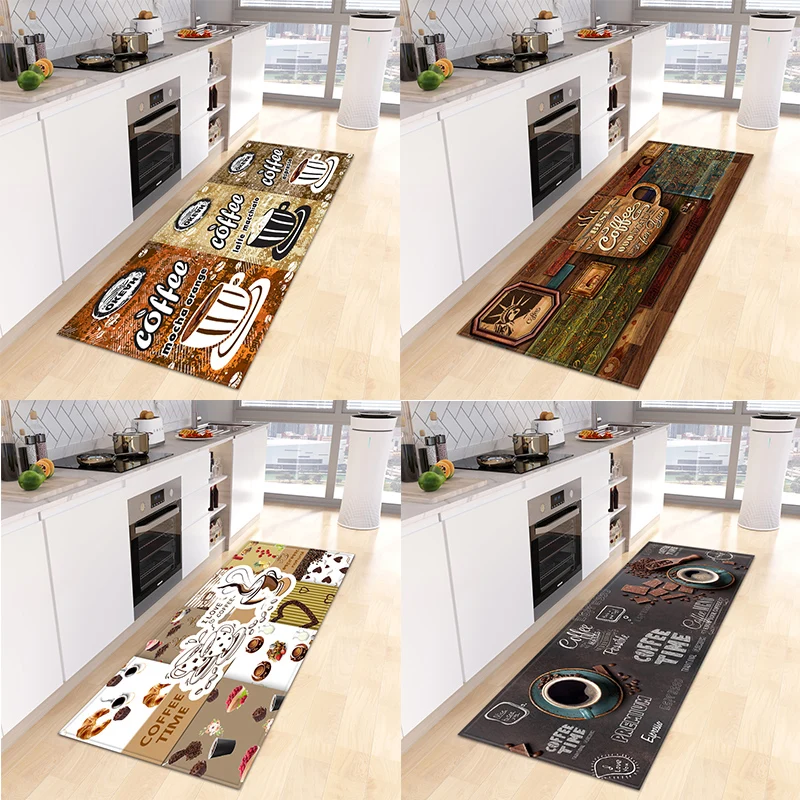 

Kitchen Carpet Bathroom Entrance Door Mat Corridor Floor Non-slip Modern Bedroom Living Room Can Be Customized