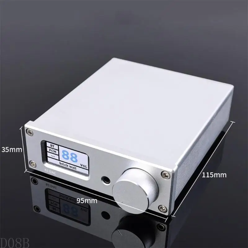 D08B Professional Double ESS9038Q2M Dacs HiRes USB 디코더 호환 5.4, LDAC aptXHD 및 다중 입력 지원