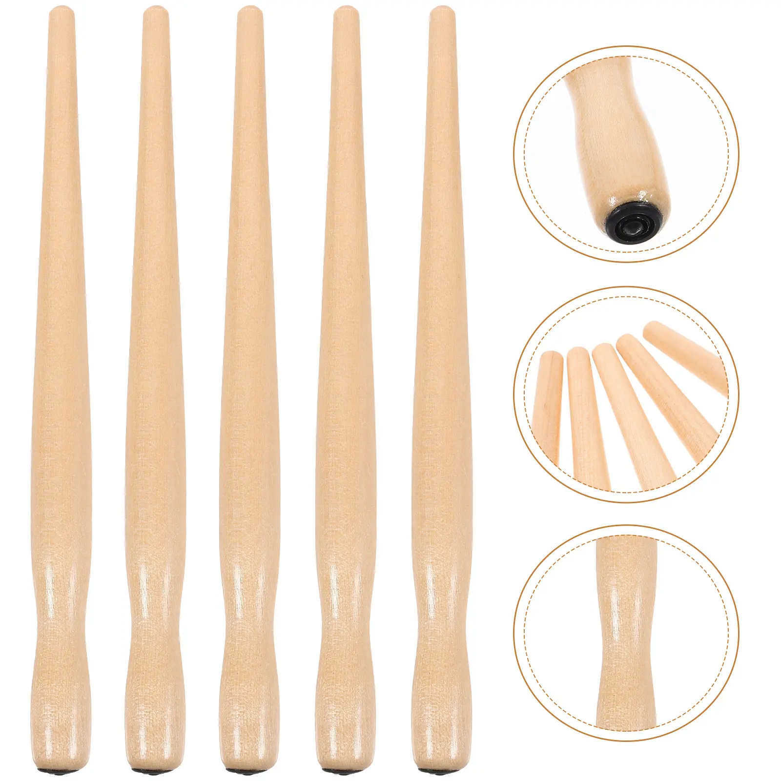 5Pcs 드로잉 펜 홀더 나무 손잡이 서예 용품 그림 그리기용 부드러운 필기 도구 스케치 잉크 작업 딥펜 닙 홀더