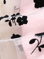 Robe décontractée en maille florale et velours pour filles, style princesse, idéale pour les fêtes, les vacances et comme cadeau – Nouvelle collection printemps-été 5