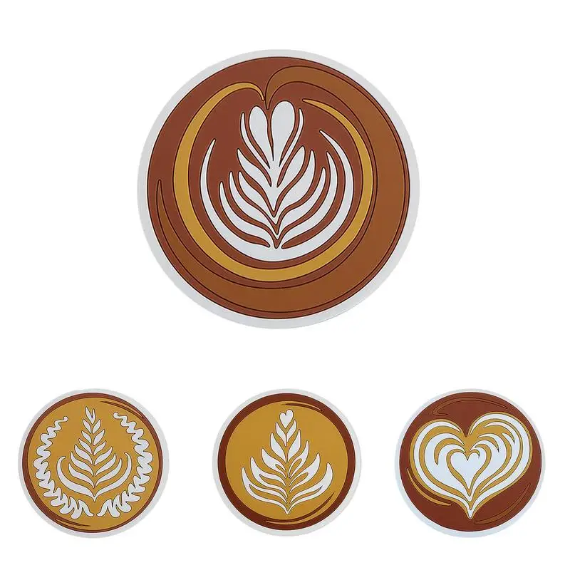 

Coasters For Drinks Waterproof Round Drink Coaster Embroidery Coasters Hot MilkInsulation Anti Hot Pad Kitchen Accessories
