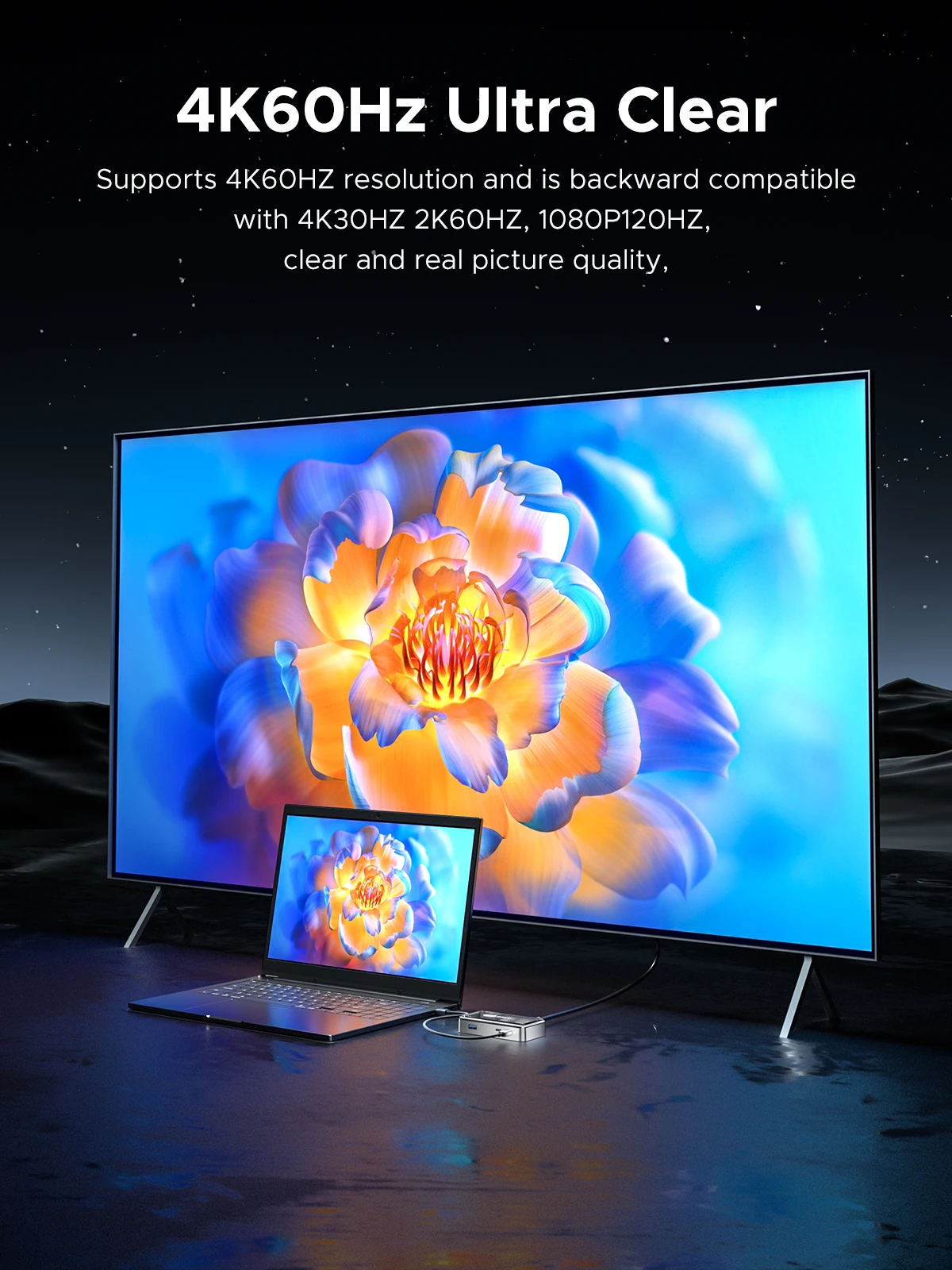 Compatível com HDMI, Adaptador USB 3.0, RJ45