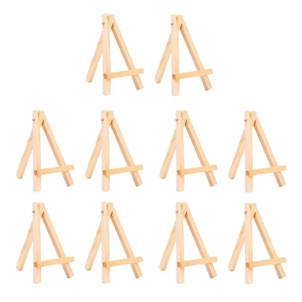 10 Pcs Wedding Decor Wooden Mini Easel Party Eassel Stand Bamboo Display Easels