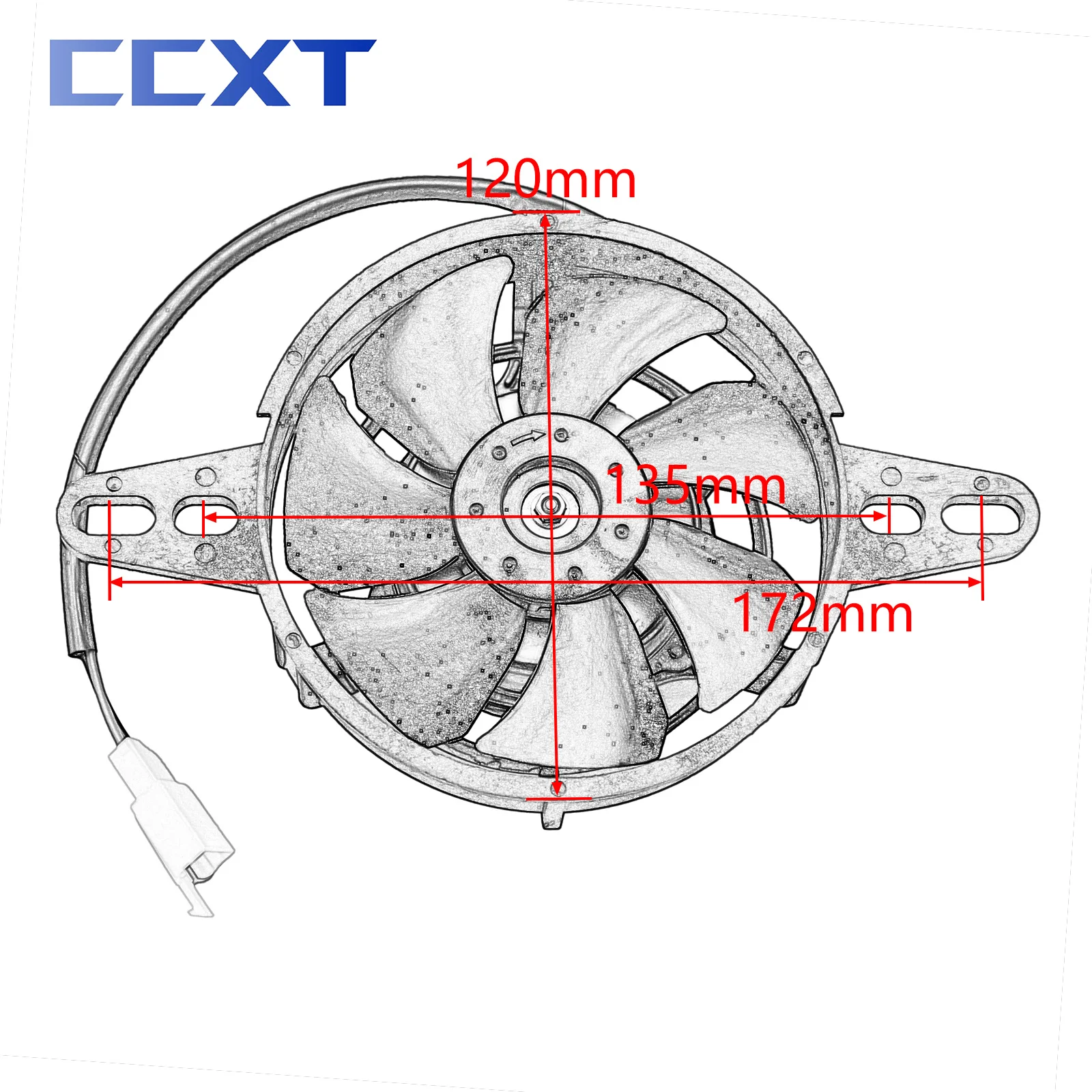 Motocross Engine 12V Radiator Cooling Fan Oil Cooler For ATV Quad Go Kart Honda Yamaha KTM Kawasaki Suzuki Universal Part motorcycle cooling fan