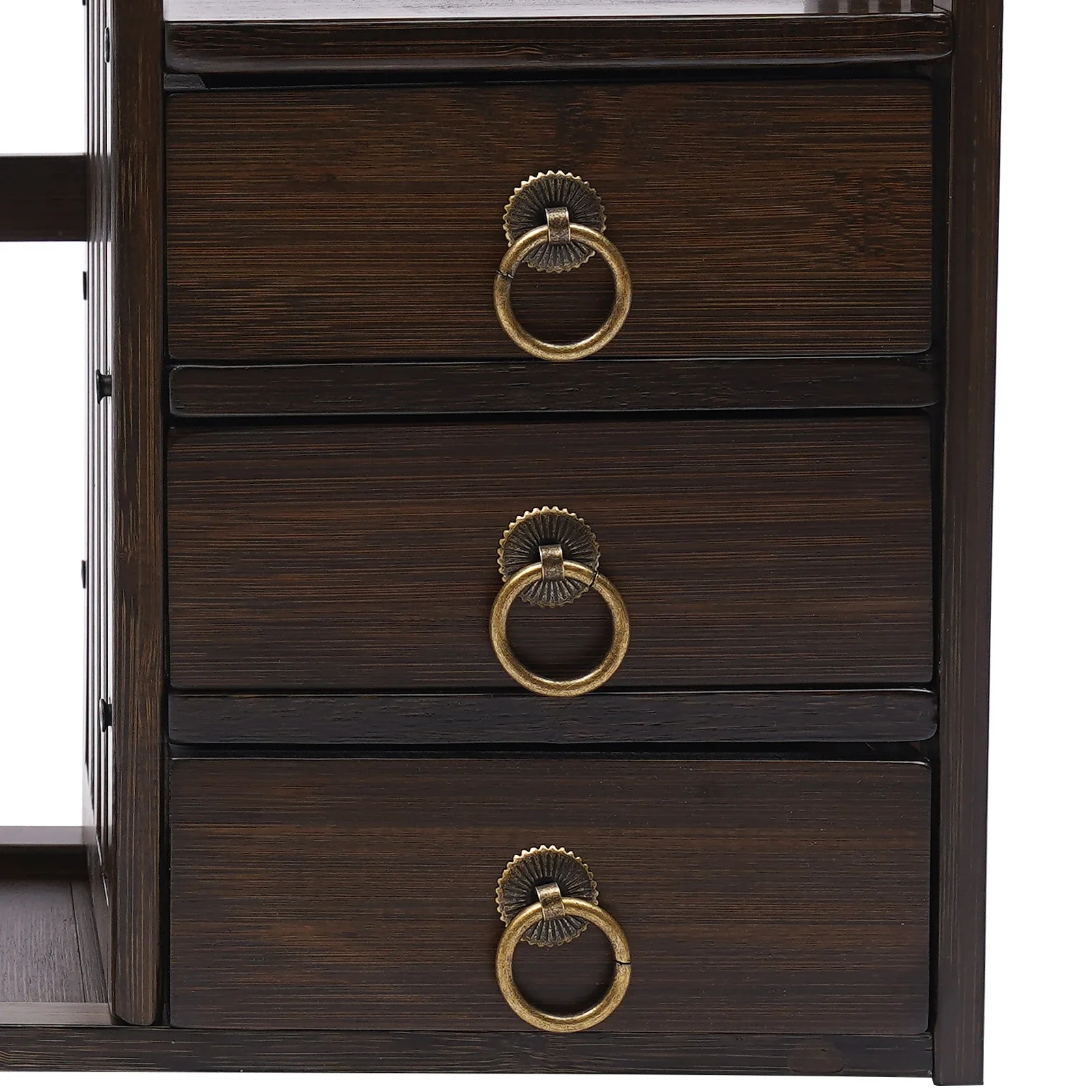 3 Tiers Tabletop Storage Container with 3 Drawers for Office Easy to Assemble 5