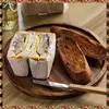 BTCL Round Wood Tray,Wooden Serving Tray,Serving Platter,Appetizer Charcuterie Board,Tray Organizer For Kitchen/Countertop 3