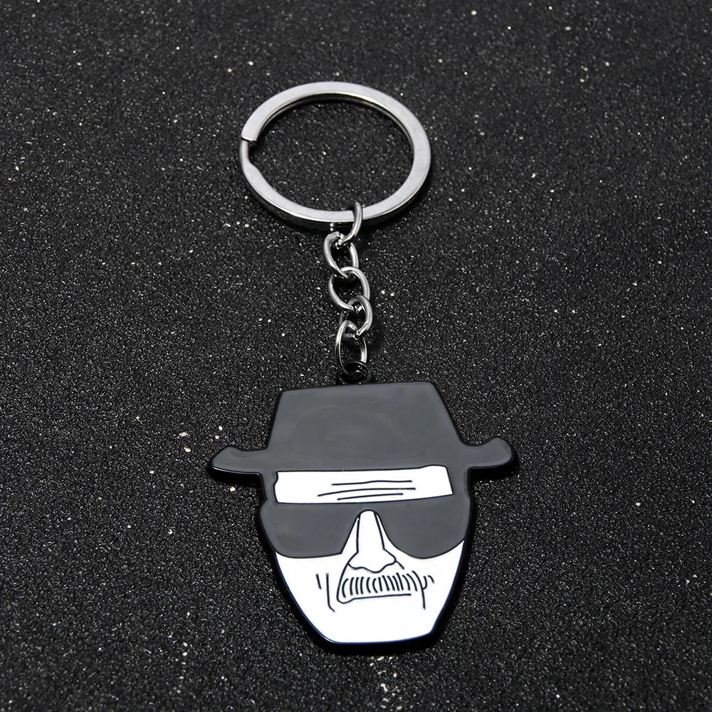 TV Breaking Bad Keychain Key Holder Walter White Key Chain Metal Keychain Pendant Charm Jewelry Backpack Bag Accessories