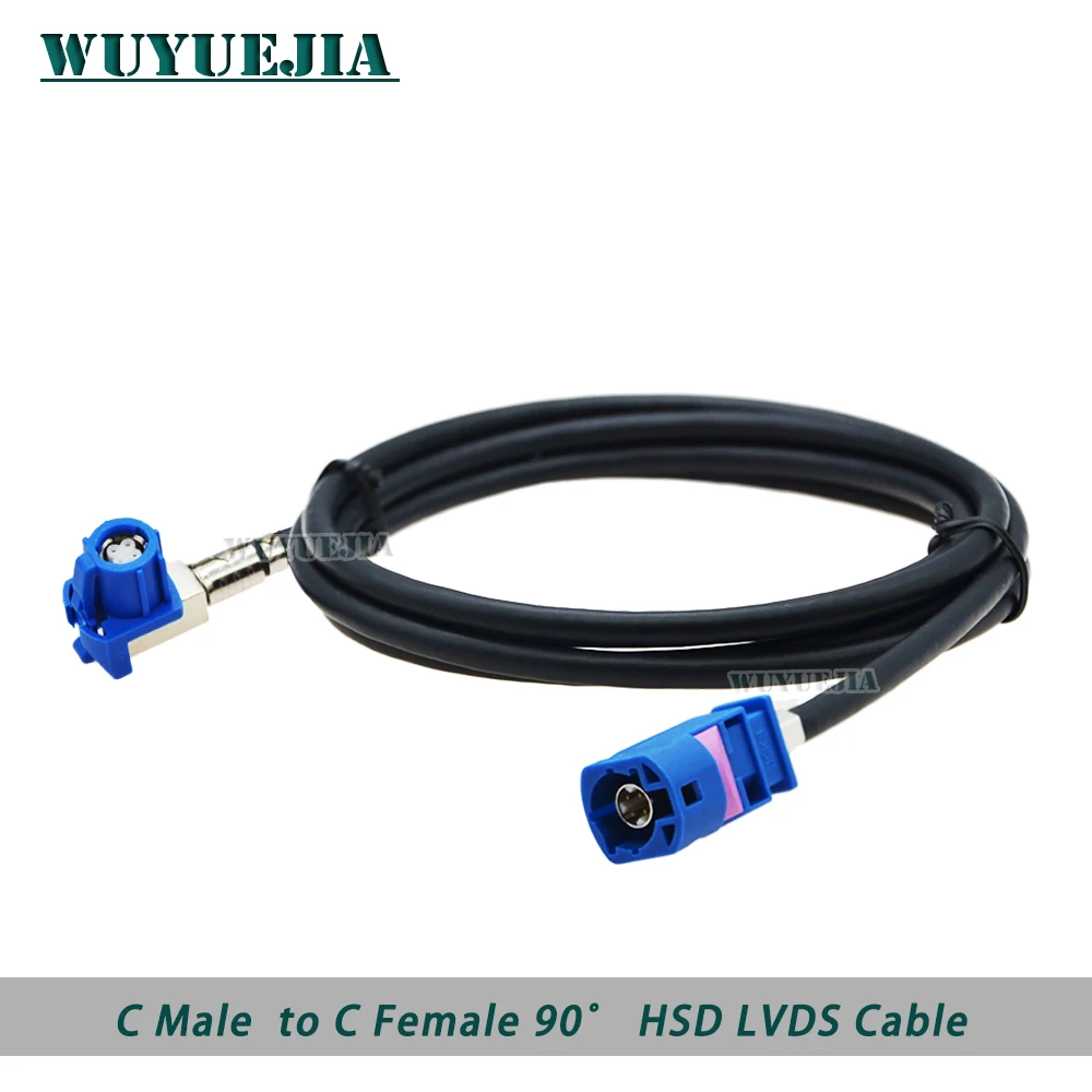 Azul c Conector Hsd Lvds Cabo 4pin Fio de Linha de Vídeo para vw Bmw Audi Mercedes Carro Gps Navegação Áudio de Alta Velocidade Cablagem Chicote