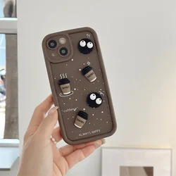 3D Coffee Toy Cartoon Multistep TPU Soft Phone Case for Redmi Note 11 11S 4G (1)