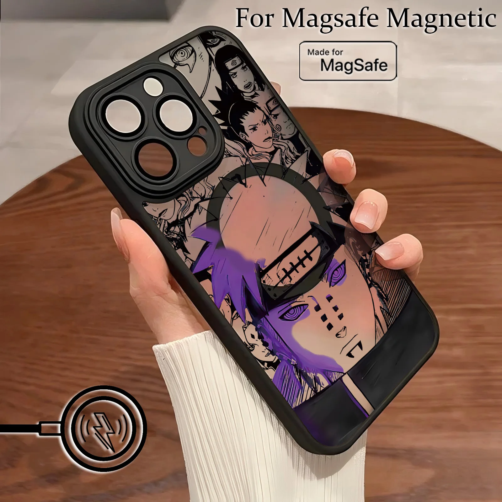 Hot Anime Itachi Matte Magnetic Phone Case – Stylish and Protective Back Cover