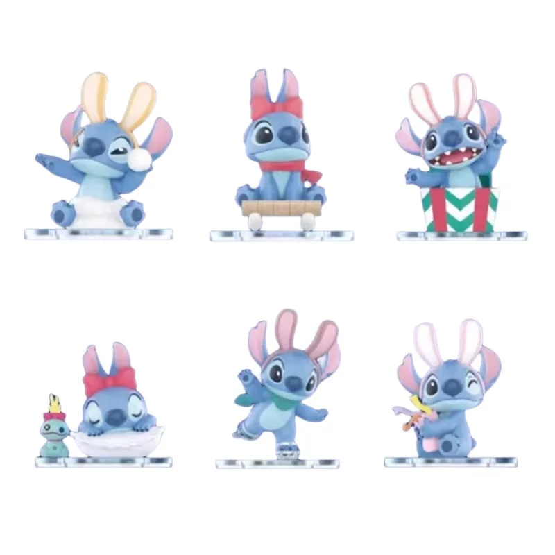 

MINISO игрушка конфеты Лило и Ститч Аниме Фигурка Ститч зимние спортивные детские игрушки домашнее украшение подарок на день рождения коллекционные куклы модель