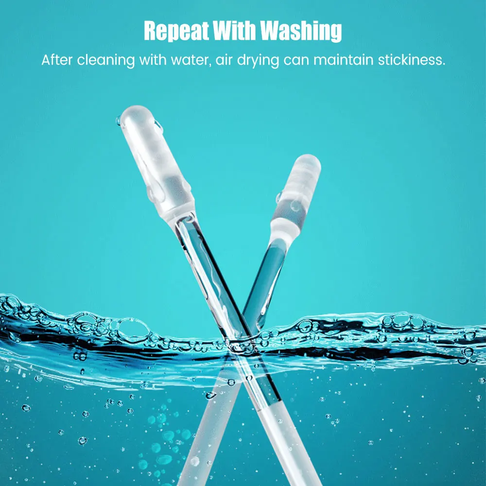 Ear Wax Remover Silicone Ear Swabs 240-24pc Disposable Sticky Ear Swabs Pick Reusable Ear Cleaner Silicone Wax Removal Tool Earwax Remover For Olders Adult Kid