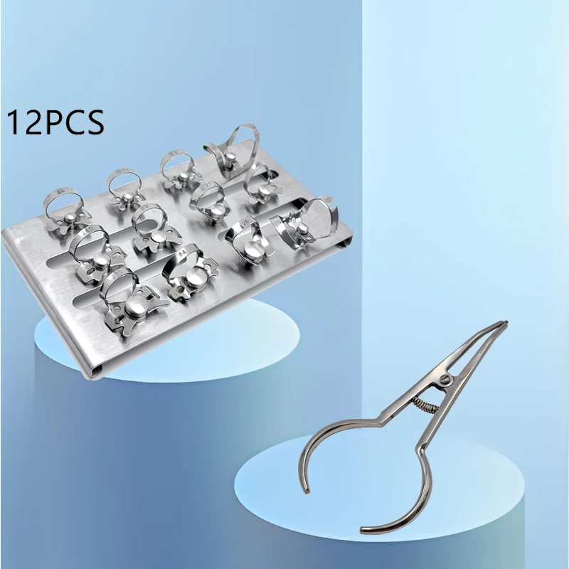 

Dental Endodontic Rubber Dam Clamps Restorative Barrier Clip Holder Dentist Stainless Steel Circle Pliers Material Tool