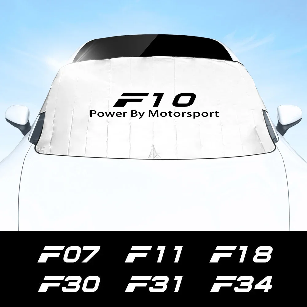 Car Windshield Sunshade Cover For BMW F10 F30 F20 F25 F11 F15 F01 F07 F87 F35 F85 F80 F46 F24 F17 F16 Anti UV Auto Accessories