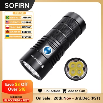 Sofirn SP36 Pro Anduril 4*SST40 Powerful 8000LM LED Flashlight USB-C Rechargeable 18650 Torch Super Bright Lantern 1
