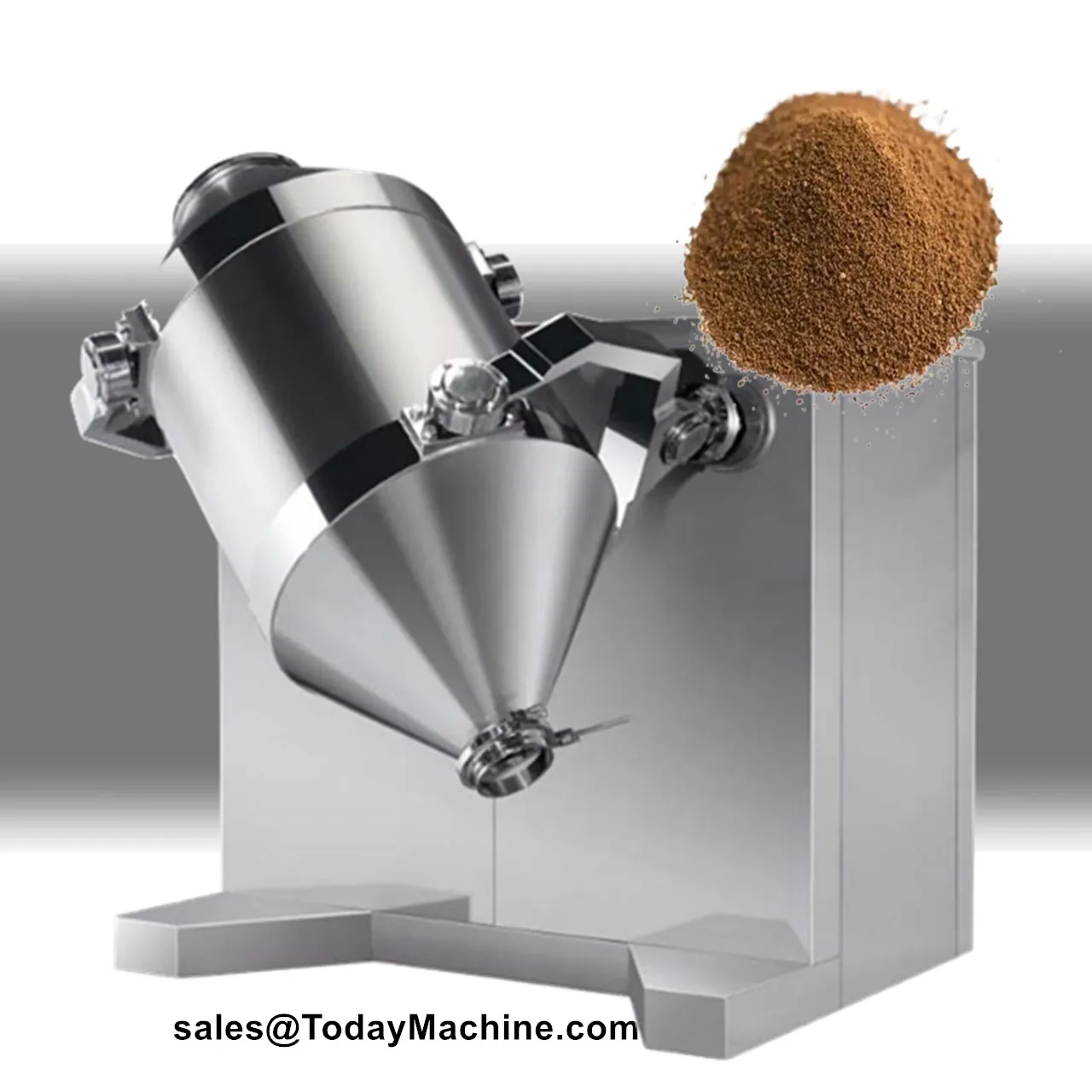 

3D Rotating Drum Blend Spice Seasoning Powder Mixer