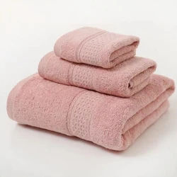 Luxurious Cotton Towel Set - Ultra Soft & Highly Absorbent, 3-Piece Set (3PCS Red)