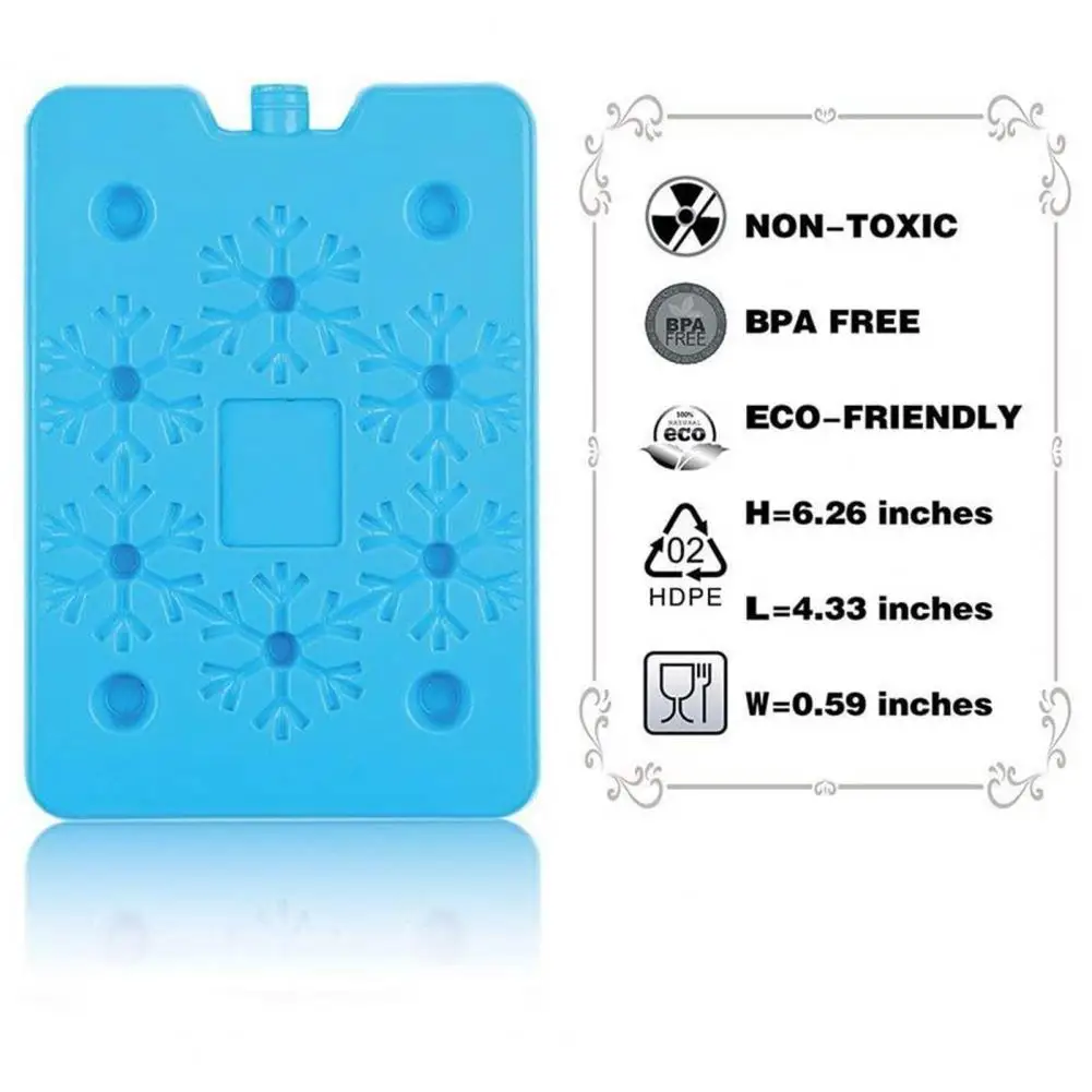 

Cooler Ice Pack Reusable Bpa-free Ice Packs for Lunch Box Cooler Long Lasting Fun Colorful Design Set of 4 Snowflake Pattern Ice