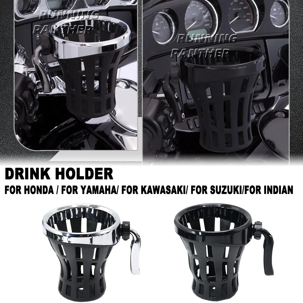 

Universal Motorcycle Water Drinking Drink Cup Holder Bracket For Harley Yamaha Kawasaki Suzuki indian Honda GL1800 GL1500 F6B