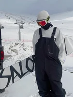 Unisex Men Women Ski Pants Suspenders Trousers Windproof Waterproof Warm Snow Jumpsuit Outdoor Snowboarding Sports Hiking Pants 5