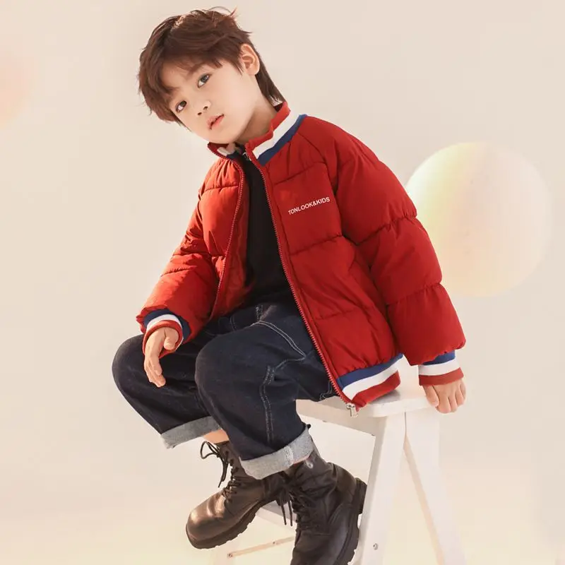 

Wholesale of Children's Cotton Jackets with Thickened Standing Collar Baseball Jackets and Children's Cotton Jackets