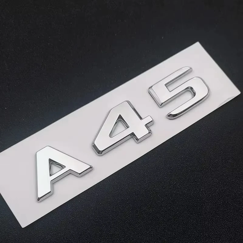 Premium Car Trunk Emblem Badge Logo Stickers - ABS Material, Sleek Design for Performance Vehicles