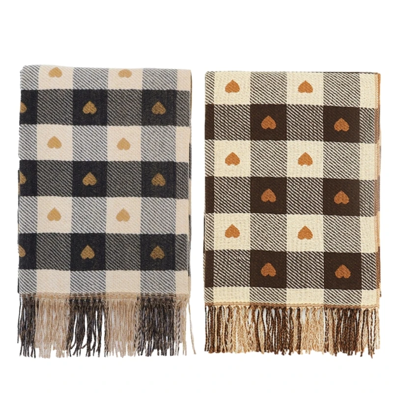 

Long Scarf Winter Scarves Fringed Scarf Cold Weather Warm Neckwear Shawl Scarf
