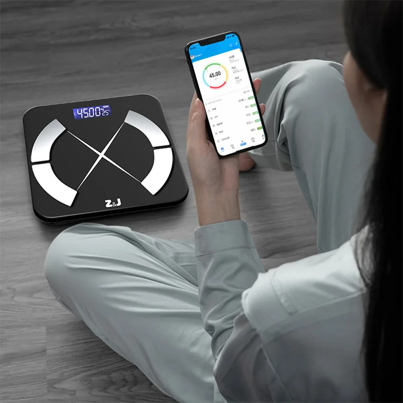 Bathroom Scale Floor Body Scales LED Digital Smart Weight Scale Balance  Wireless Bluetooth Scales Body Weighing Smart Scale